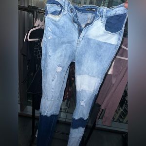 Super cute two tone blue jeans